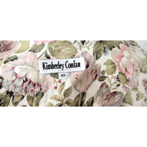 Vintage Garden Party Cottagecore Romantic Floral Dress - Picture 8 of 8